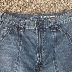 GAP Girl’s Boyfriend Jeans Carpenter in Light Blue Denim